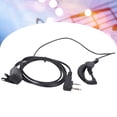 thumbnail image 4 of 2 Way  Headset,  Talkies Earphone 2 Pin Universal G Shape Large PTT With Ear Plug For  BF-888S UV5R, 4 of 8