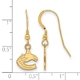 thumbnail image 2 of Women's Vancouver Canucks Gold Plated XS Dangle Earrings, 2 of 4