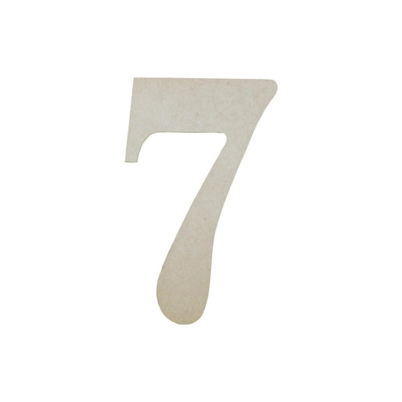 MDF Number 9.5" 7