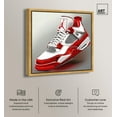 thumbnail image 2 of Stylish Street Sneaker Canvas Sneaker Head Prints by Art Remedy, Gold Frame, 12" x 12", 2 of 7