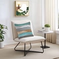 thumbnail image 3 of Coastal Style Outdoor Pillow Covers Pack of 2 Retro Green Brown Stripe Wood Texture Waterproof Throw Pillow Covers Decorative Cushion Cases for Patio Garden Tent Balcony Couch 26x26 inch, 3 of 8