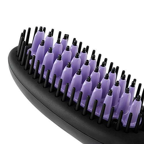 DAFNI go Hair Straightening Ceramic Brush (Purple) - Walmart.com