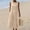 Khaki, variant on QUNYINEY Long Sun Dresses Women A Line Summer Casual Sleeveless Tank Dress Crew Neck with Pockets Solid Cutout Loose Fit Dresses