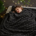 thumbnail image 1 of Biwat Super Soft Queen Blanket Grey Premium Silky Flannel Fleece 3D Clouds Stylish Jacquard Lightweight Bed Blanket All Season Use 350GSM (Grey Clouds, Queen(90"x90")), 1 of 4
