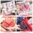 thumbnail image 5 of unbranded 3 Pieces Stick on Earrings Glitter Rhinestone Stickers 1.20X1.20X0.10CM, 5 of 8