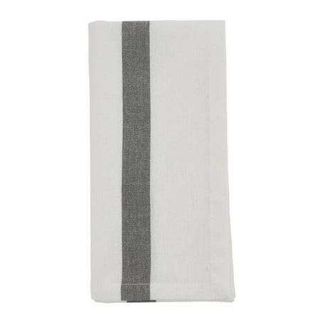 

SARO Table Napkins with Banded Design - Set of 4