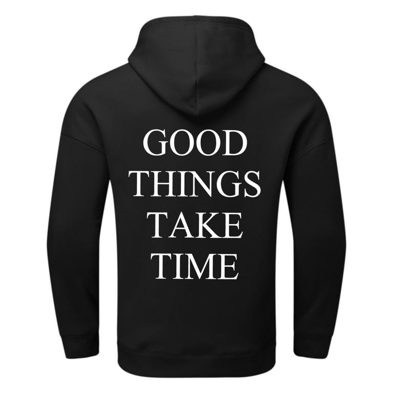 Plain black hoodie mens sale