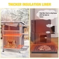 thumbnail image 6 of Aivituvin Heated Outdoor Cat House for Winter, Insulated Cat House for Outdoor Indoor, Weatherproof Cat Shelter with Warm Liner for Feral & Stray Cats, 6 of 9