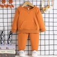 Girls' Activewear Set Baby Boys Girl Solid Color Outfit Sweatsuit