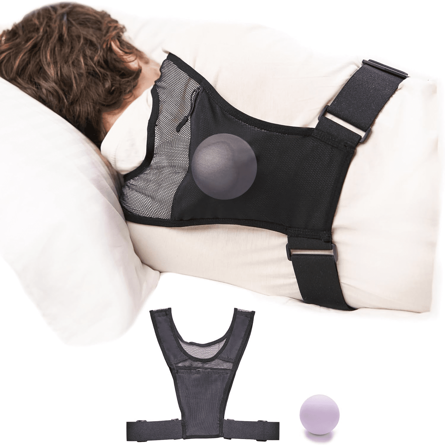 Anti-Snoring Device – Positional Sleep Apnea Trainer – Side Sleep Trainer – Stops Snoring Naturally