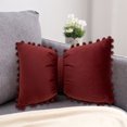 thumbnail image 4 of RXIRUCGD Solid Color Velvet Ball Pillowcase Bow Pillowcase Sweet Pillowcase Sofa Cushion Cover Two Purpose Mother's Day Gift, 4 of 6