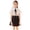 Black, variant on Girls Pleated Solid High Waist A Line Short Dress School Outfit For Kids Toddler Casual Summer Wear, 3-4 Years, Wine