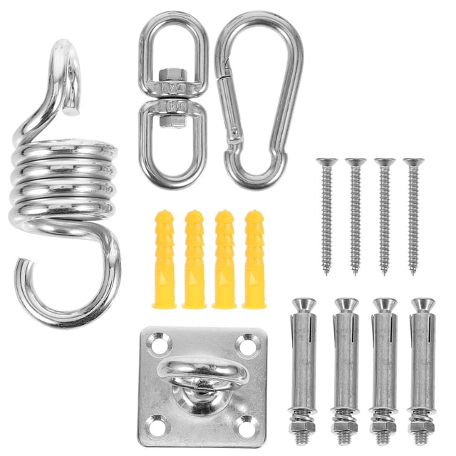 WASHWEPE 1 Ensemble Kit de Suspension pour Hamac Intérieur Fixations en Acier Inoxydable pour Chaise Hamac