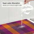 thumbnail image 6 of Kdxio Purple Yellow Buffalo Plaid for Dish Drying Mat,24*18 inch Absorbent Dish Drainer Kitchen Counter,Large Size Dish Drying Pad for Countertops,Draining Racks, 6 of 9