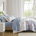 thumbnail image 2 of Twin Size Bed In A Bag, Floral Comforter Set with Bed Sheets Blue Cal King, Blue Cotton Bedding Set,Polyester Bed Sheet Set, Household Supplies & Décor Bedding Bedding Sets, 2 of 14