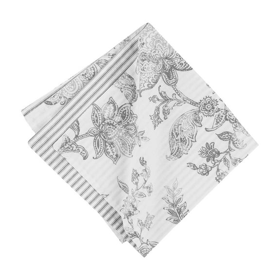 Miriam Slate Reversible Gray Damask Napkin Set of 6
