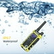 thumbnail image 3 of Walkie Talkies KETELESE T3F IP67 a prueba de agua FRS, paquete de 2 unidades, negro/amarillo, 3 of 8