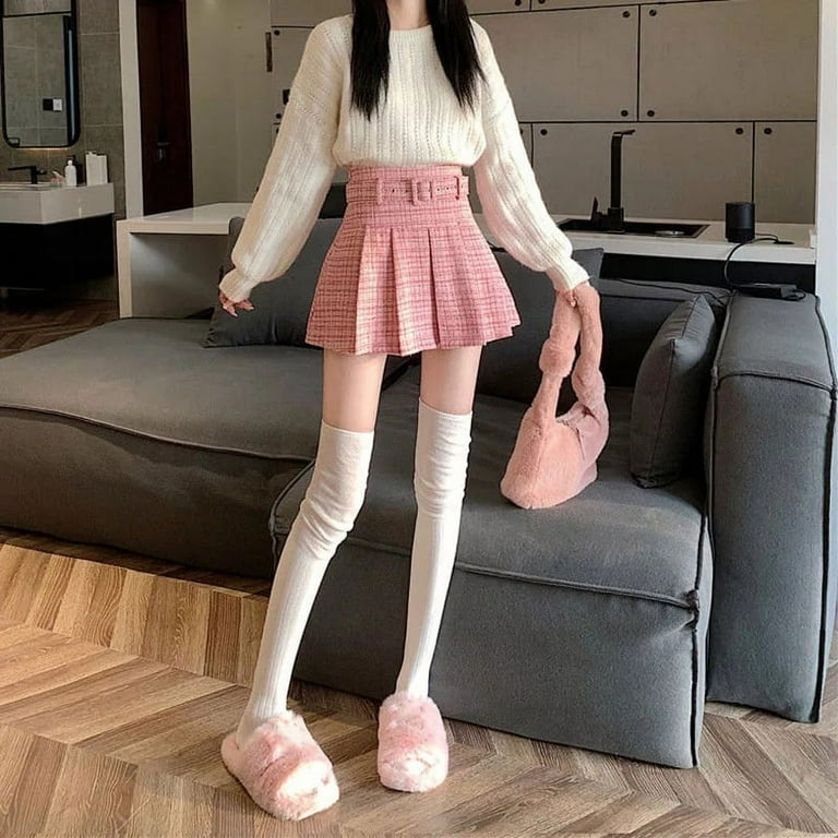 ★PINK PINEAPPLE★韓国人気★MORI PUMPKIN MINI SKIRT★夏旅行 PIKADINGNIS Korean Fashion with Belt Pleated Skirts Women