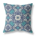 thumbnail image 2 of HomeRoots 411227 6 x 20 x 20 in. Blue & White Zippered Floral Indoor & Outdoor Throw Pillow, 2 of 5