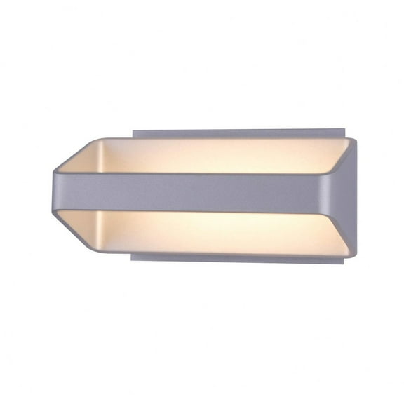 VONN Atlas 10" ETL Certified Integrated LED Aluminum/Acrylic Wall Sconce Silver