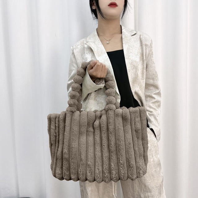 Trendy Large Capacity Soft Fabric Tote Bag For Women Stylish Shoulder Handbag With Elegant Style And Comfortable Handle For Daily Use