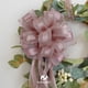 thumbnail image 4 of Cinta Alambre Satinada con Raya Transparente de 2,5" en Rosa Polvoriento - 9 m, 4 of 6