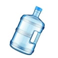 thumbnail image 3 of S SERENABLE Contenants d'Eau Baril d'Eau Transparent avec Poignée pour Camping Survie Extérieur 5 L, 3 of 9