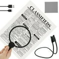thumbnail image 4 of HAOAN Hands Free Magnifying Glass 5X Dimmable Neck Wear Magnifier with 24 Ultra Bright LEDs Light USB Rechargeable LED Magnify, 4 of 10