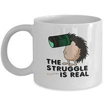 Hedgehog 11 oz Coffee Mug - Cute Animal Design White Ceramic Gift