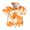 Orange, variant on Virmaxy (2-15y) Boys Girls Trendy Gradient Printed Tops Kids Tie Dye T-Shirt With Pocket Summer Loose Casual Short Sleeve School Uniform Shirt Blue 2 Years