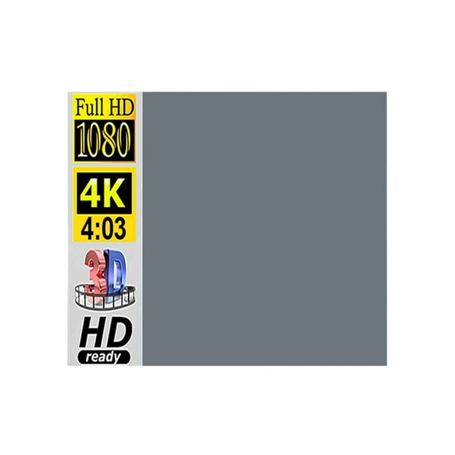Projector 4:3 Scale 60 72 84 92 100 110 Inch 1080P HD Foldable Portable Projection Screen For Home Cinema Indoor ,Wrinkle-Free