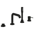 thumbnail image 2 of Grohe Essence 195782431 4-Hole Single-Handle Deck Mount Roman Tub Faucet with 1.75 GPM Hand Shower in Matte Black, 2 of 4