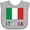 AC-Heather Grey, variant on Inktastic Italy Flag & Italia Black Border Boys or Girls Baby Bib