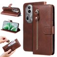thumbnail image 3 of Estuche de Cuero PU con Cierre para OPPO Reno 11 5G , Funda Protectora con Billetera y Correa, 3 of 6