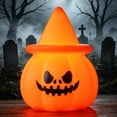 thumbnail image 6 of Tryvkinvive Halloween Pumpkin Decorations, Pumpkin Light with Witch Hat, Light Up Pumpkin Decorations Set of 4,Halloween Decorations Indoor for Tabletop Mantel Party Home Decor, 6 of 8