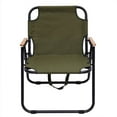 thumbnail image 4 of Outdoor Furniture Iron Portable Folding Camping Chair (Green, Regular), 4 of 7