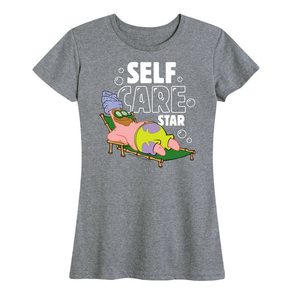 SpongeBob SquarePants - Self Care Patrick Star - Women's Short Sleeve Graphic T-Shirt