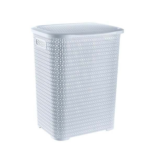 Storage Solutions Knit 22” Tall Laundry Hamper Basket and Storage Bin