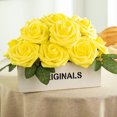 thumbnail image 4 of De Flores Artificiales De Espuma Con Tallos, Ramos De Novia Diy, Rosas De Simulación Para El Hogar, Vacaciones, Bodas, Decoración 25 Uds. Cateissary HA037765-00, 4 of 6