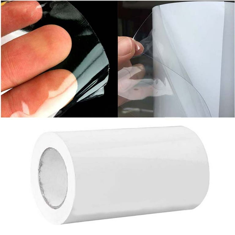 OUNONA 20x300CM Clear Plastic Protective Film PVC Paint Protection Adhesive  Film for Cars Plank 