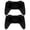 Black, variant on YAHHU Hand Grip Wear Resistant Comfort Handle Kit with 2 Protection Pad for Switch OLED Controller Red Blue (5.51 inches / 14 cm)