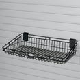 thumbnail image 3 of Suncast Storage Trends 12 Inch x 24 Inch Mounted Wire Organizer Basket, Black, 3 of 3