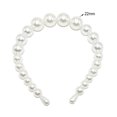 thumbnail image 3 of Qarigey Diadema blanca Elástica Bandas para la cabeza universales Accesorios para peinados Regalos para el día de San Valentín Diademas para Type3 NO3, 3 of 6