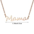 thumbnail image 3 of FENGGHAO Mothers Day Mama Alphabet Necklace Simple Hand Painted Letter Pendant Alloy Dainty Clavicle Chain Jewelry Gift for Mom, 3 of 7