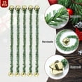 thumbnail image 3 of 25 Pcs 20 Inches Christmas Garland Ties with Bells Decorative Twist Ties Garland Hanger for Banister Stairs Railing Reusable and Flexible Twist for Xmas Holiday Decorations (Gold), 3 of 12