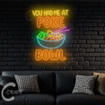 thumbnail image 2 of C-CRAFT Poke Bowl Neon Sign Led Light Up 25 inch for Hawaiian Restaurant Wall Art Decor, 2 of 5