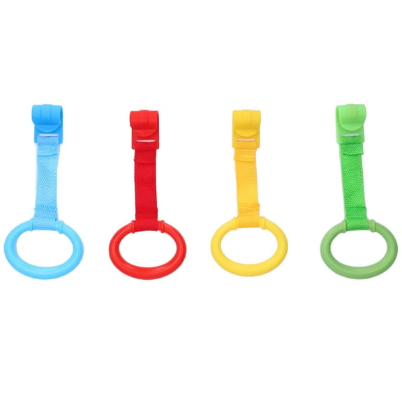 BESTSKY Ergonomic Baby Walking Rings - 4PCS Set, Safe Plastic, Diverse Colors, Toddler Pull-Up Assistance