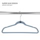 thumbnail image 3 of Paquete de 25 Perchas de Terciopelo para Nios, Antideslizantes, Ahorro de Espacio, Ropa para Nios, Camisas, Pantalones, Vestidos, Guardera, Almacenamiento y Organizacin, 3 of 6