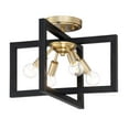 thumbnail image 1 of Designers Fountain 92811-AWB Xander - 4 Light Semi-Flush Mount, Aged Warm Brass Finish, 1 of 3