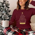 thumbnail image 5 of Christmas Shirts for Women Funny Merry Christmas Graphic T Shirts V Neck Long Sleeve Xmas Tops Blouse, 5 of 7